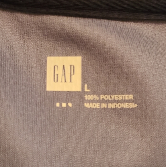 (1277) The Gap Men's Classic Long Sleeve Warm-Up Jacket, Large, Black & Grey - Picture 8 of 12